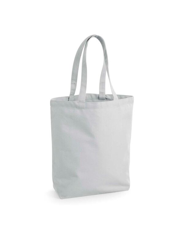 W671 Westford Mill Fairtrade Cotton Camden Shopper Light Grey
