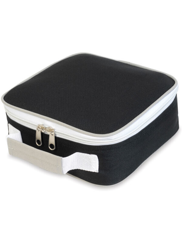 SH1808 Black/Light Grey Sandwich Lunchbox Cooler Bag SH1808 Black/Light Grey Sandwich Lunchbox Cooler Bag