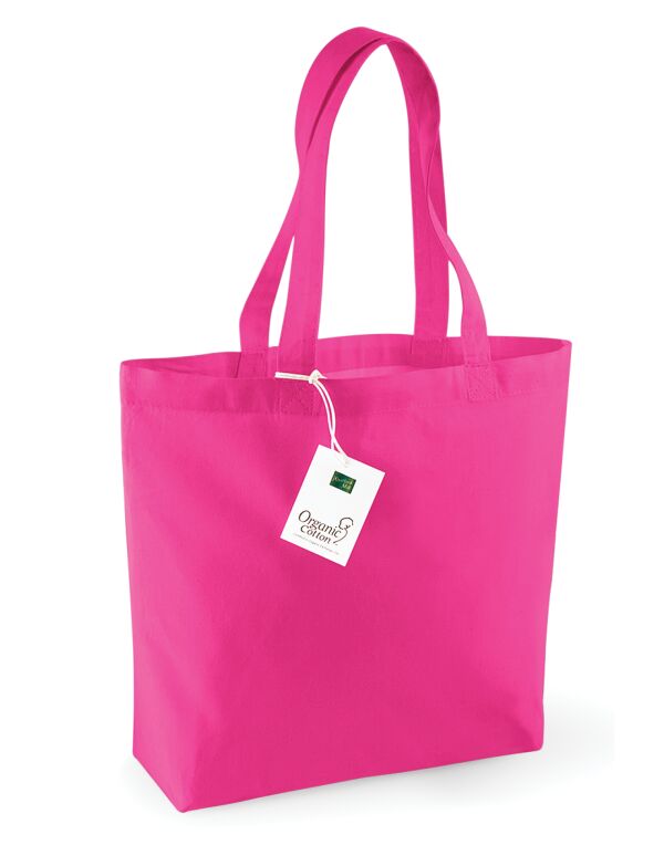 W180 Fuchsia Organic Cotton Shopper