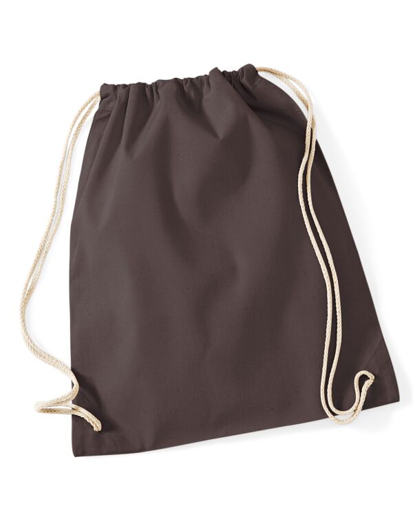 W110 Westford Mill Cotton Gymsac Chocolate