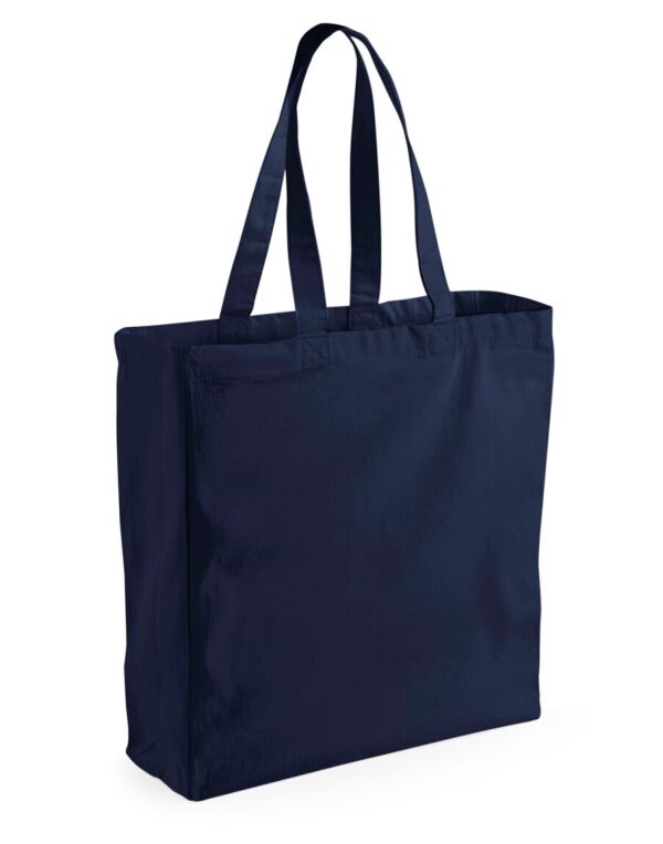 W108 French Navy Canvas Classic Shopper