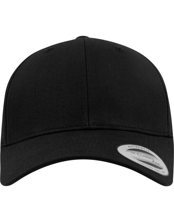 7706 Flexfit Curved Classic Snapback Cap Black
