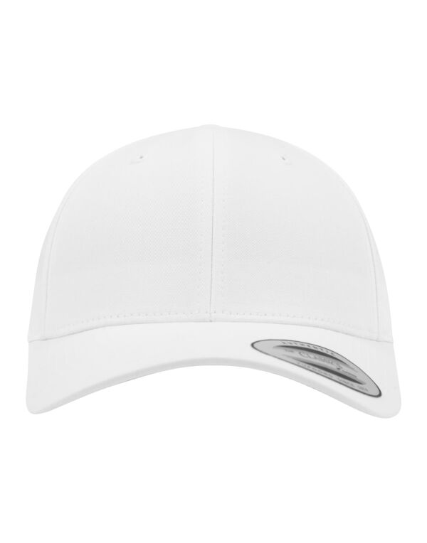 7706 Flexfit Curved Classic Snapback Cap White