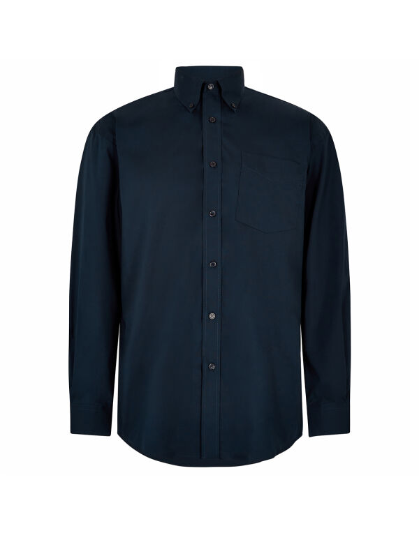 KK105 Kustom Kit Classic Fit L/S Premium Oxford Shirt Dark Navy