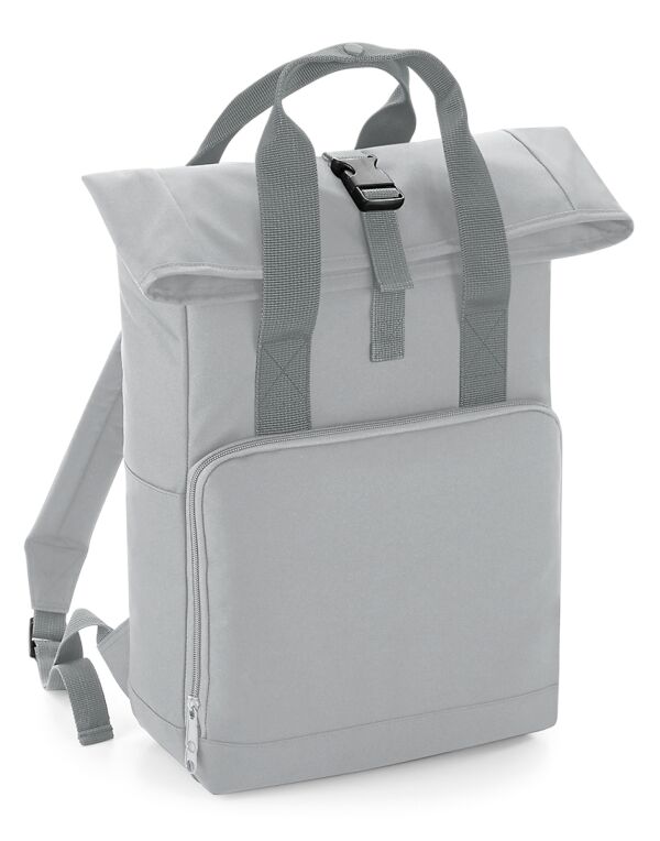 BG118 Light Grey Twin Handle Roll-Top Backpack