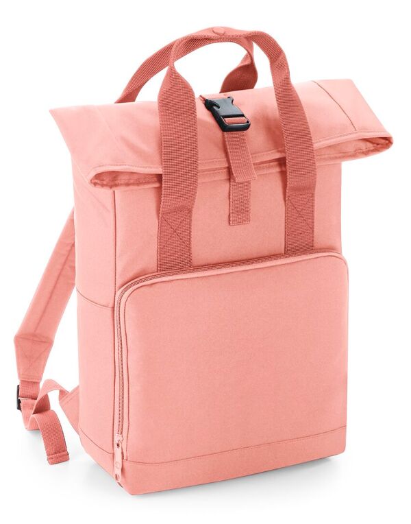 BG118 Blush Pink Twin Handle Roll-Top Backpack