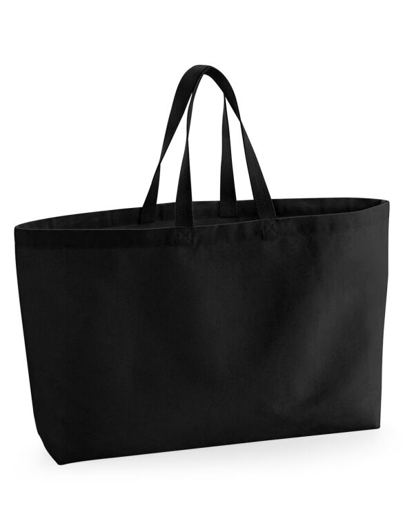 W696 Westford Mill Oversized Canvas Tote Bag Black W696 Westford Mill Oversized Canvas Tote Bag Black