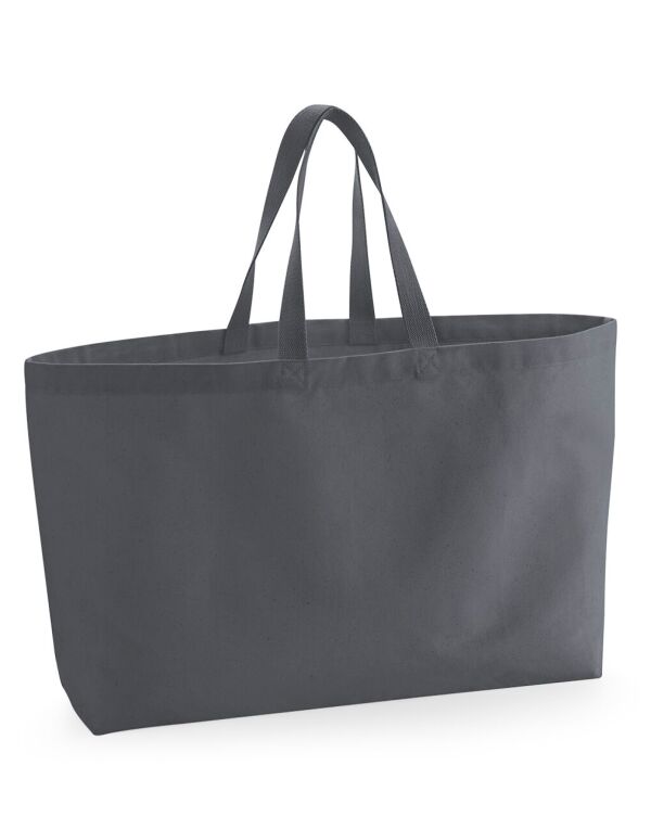 W696 Westford Mill Oversized Canvas Tote Bag Graphite Grey W696 Westford Mill Oversized Canvas Tote Bag Graphite Grey