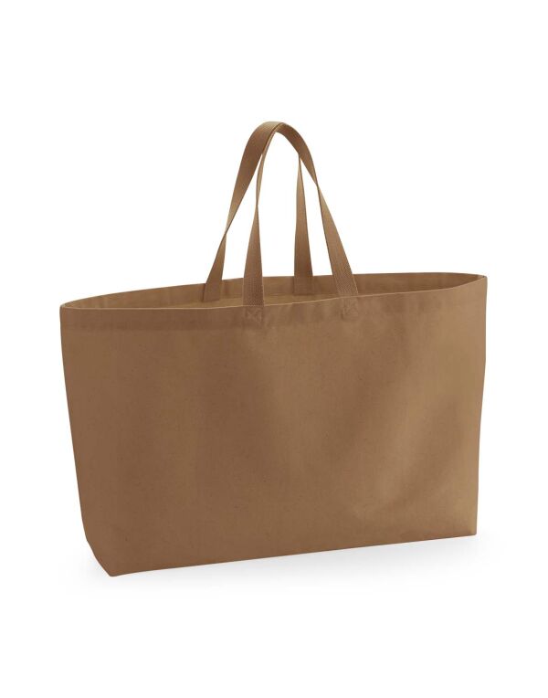 W696 Westford Mill Oversized Canvas Tote Bag Caramel