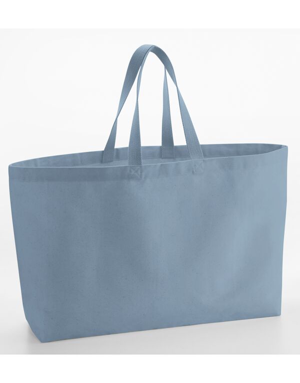W696 Westford Mill Oversized Canvas Tote Bag Dusty Blue W696 Westford Mill Oversized Canvas Tote Bag Dusty Blue