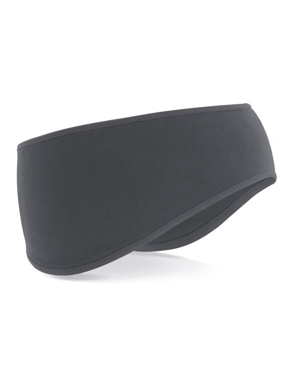 B316 Beechfield Softshell Sports Tech Headband Graphite Grey