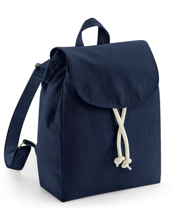 W881 Westford Mill EarthAware Organic Mini Rucksack French Navy