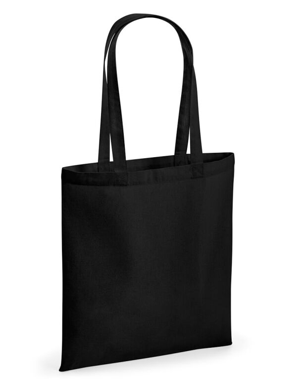 W901 Black Recycled Cotton Tote