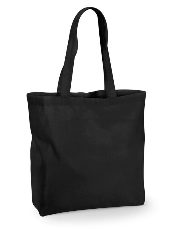 W925 Black Recycled Cotton Maxi Tote