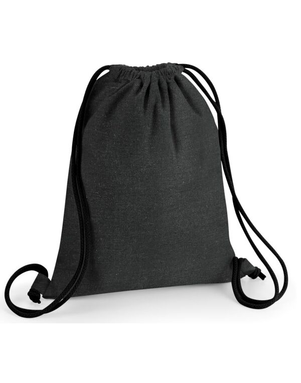 W960 Westford Mill Revive Recycled Gymsac Black W960 Westford Mill Revive Recycled Gymsac Black