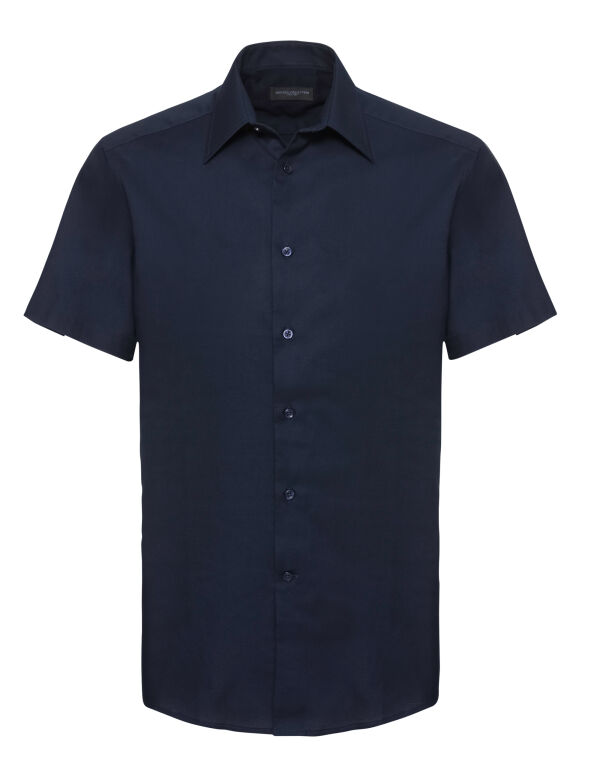 923M Russell Collection Men’s S/Sleeve Oxford Shirt Bright Navy 923M Russell Collection Men’s S/Sleeve Oxford Shirt Bright Navy