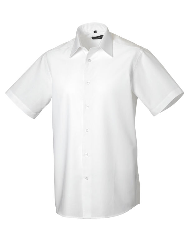 923M Russell Collection Men’s S/Sleeve Oxford Shirt White