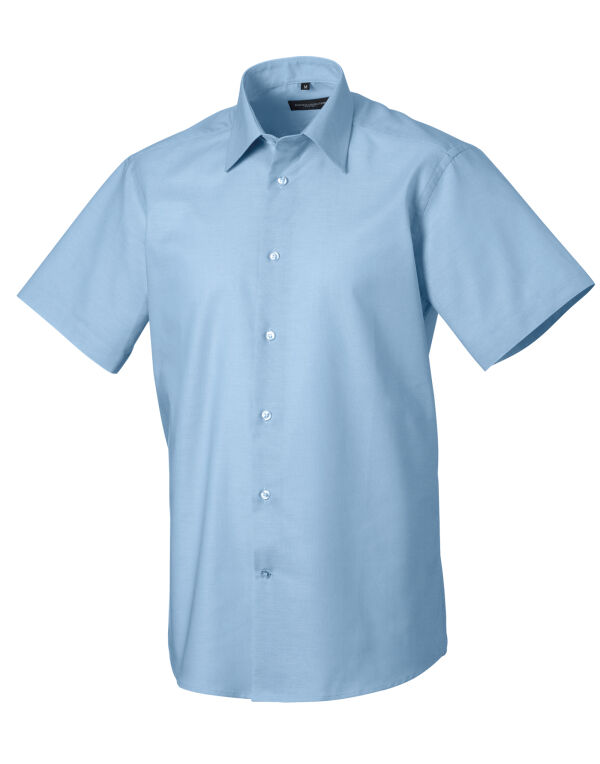 923M Russell Collection Men’s S/Sleeve Oxford Shirt Oxford Blue