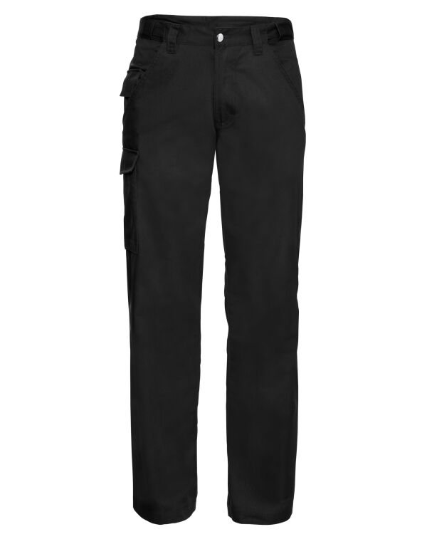 001MR Black Polycotton Twill Trousers (Reg)