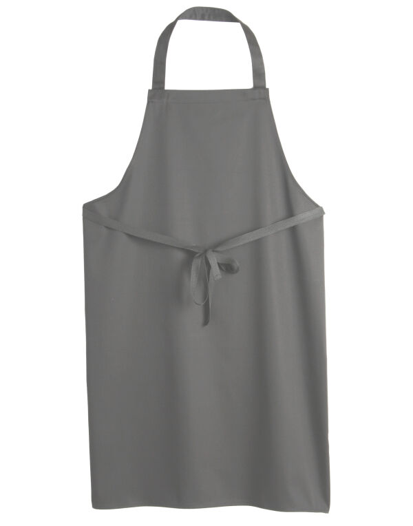 DP10CNQ Dennys Low Cost Bib Apron Without Pocket Griffin Grey