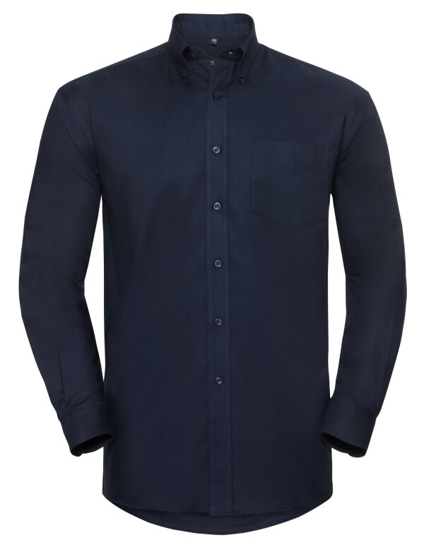 932M Russell Collection Men’s L/Sleeve Oxford Shirt Bright Navy 932M Russell Collection Men’s L/Sleeve Oxford Shirt Bright Navy