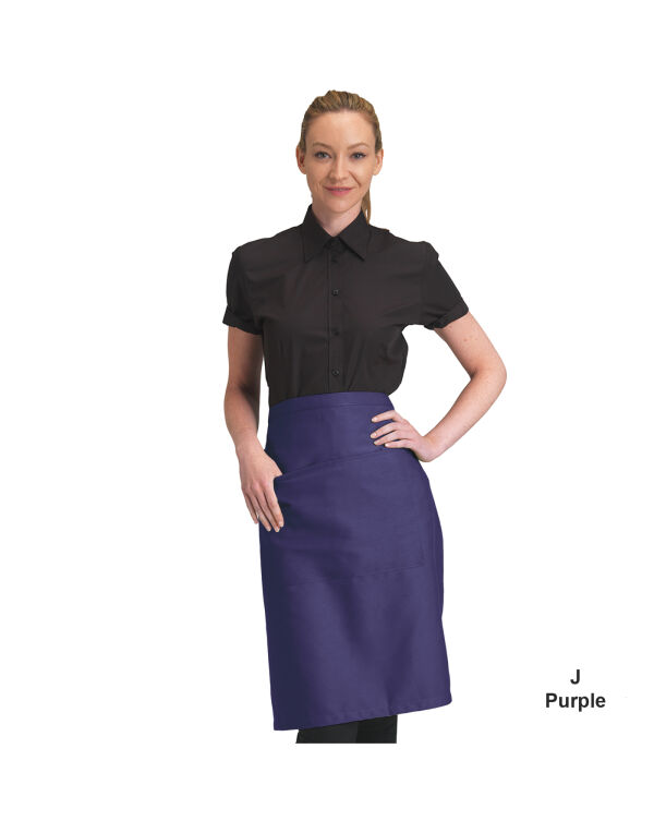 DP110 Dennys Recycled Waist Apron With Pocket Purple