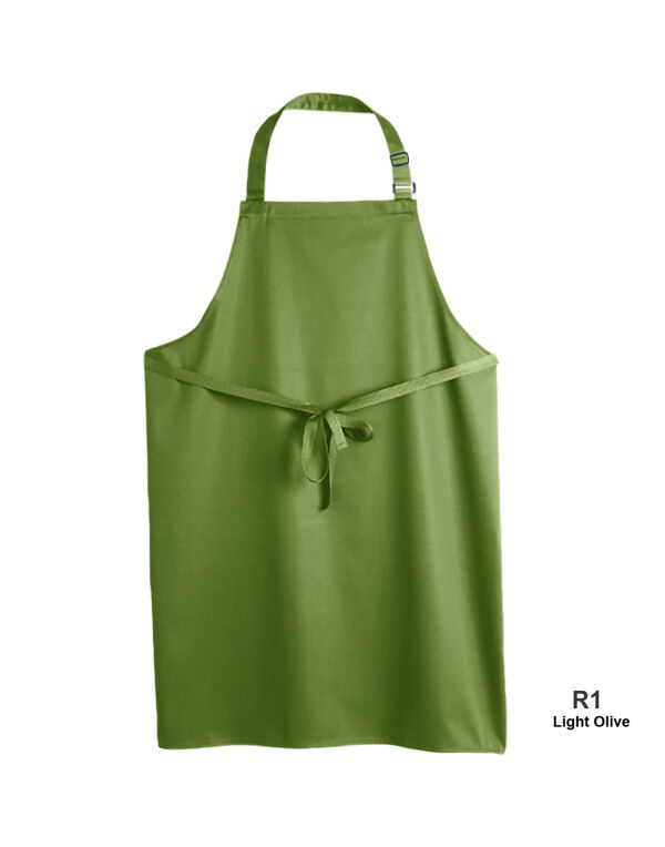 DP200 Dennys Multi-Coloured Bib Apron Light Olive DP200 Dennys Multi-Coloured Bib Apron Light Olive