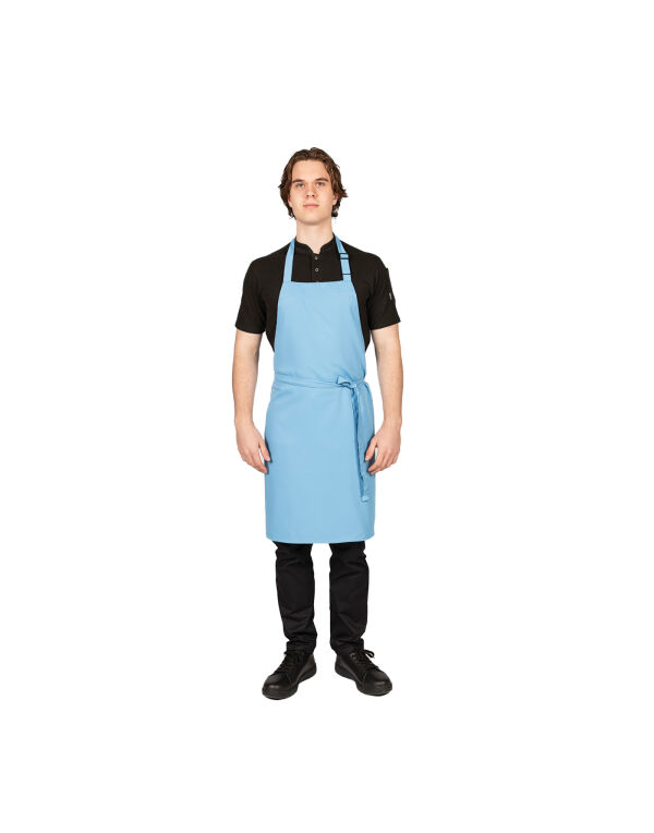 DP200 Dennys Multi-Coloured Bib Apron Mid Blue DP200 Dennys Multi-Coloured Bib Apron Mid Blue