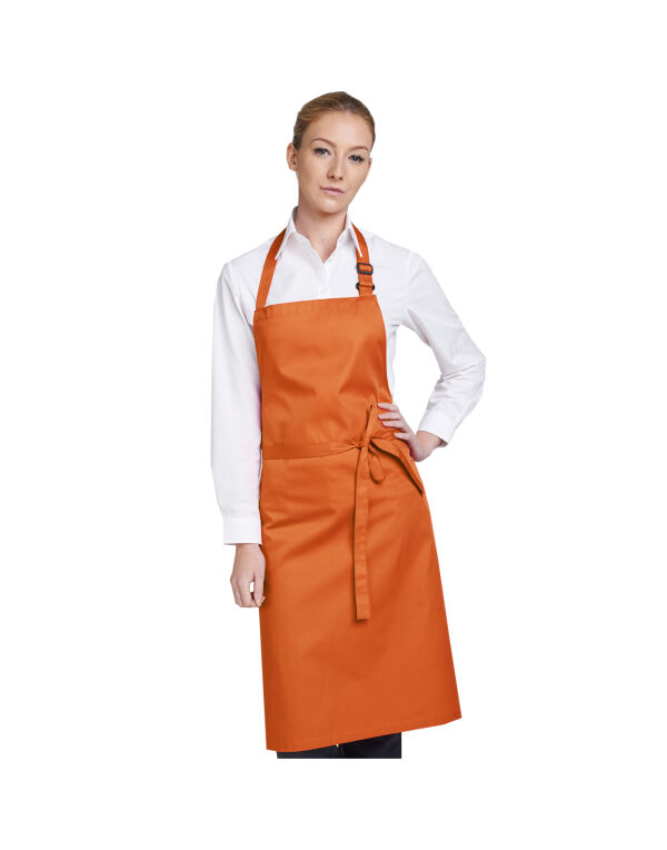 DP200 Dennys Multi-Coloured Bib Apron Orange