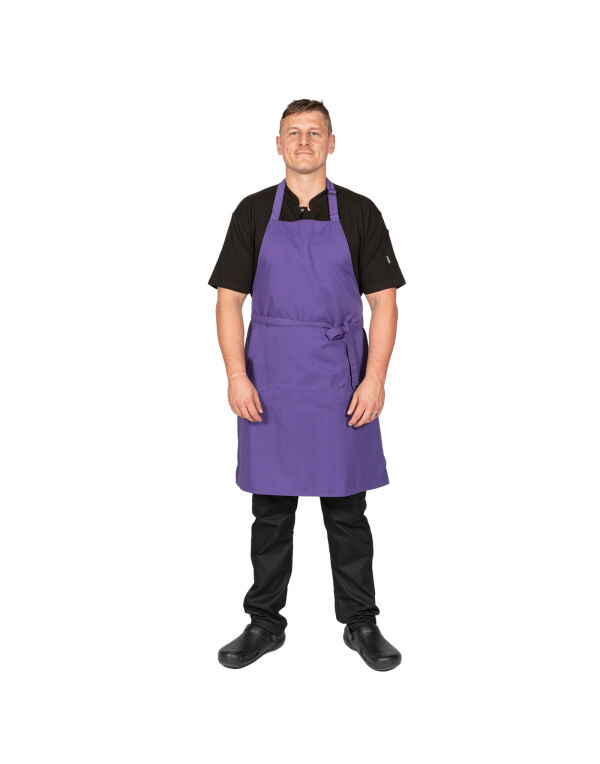 DP200 Dennys Multi-Coloured Bib Apron Purple