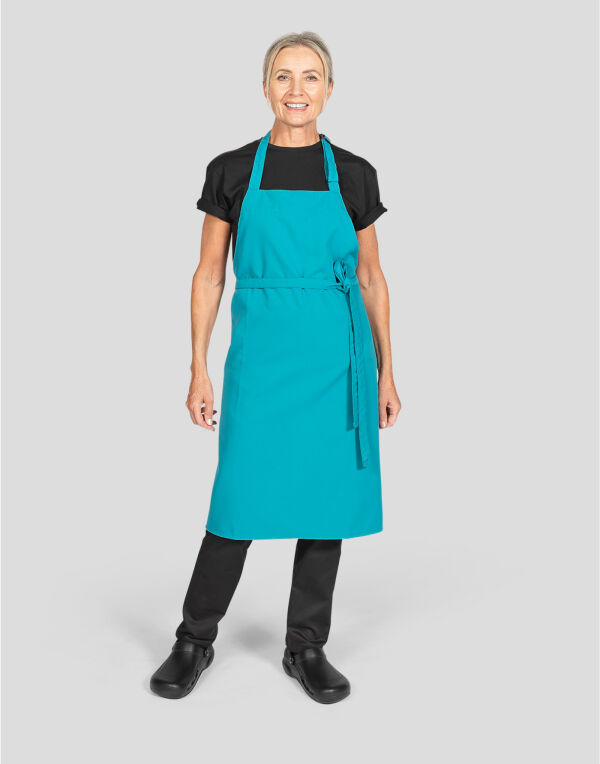 DP200 Dennys Multi-Coloured Bib Apron Sea Grass