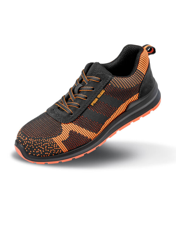 R457X WORK-GUARD by Result Unisex Hardy Safety Trainer Black/Orange