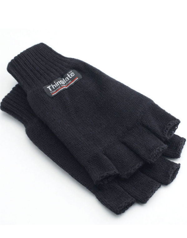 WN783 Black 3M Thinsulate™ Half Finger Gloves
