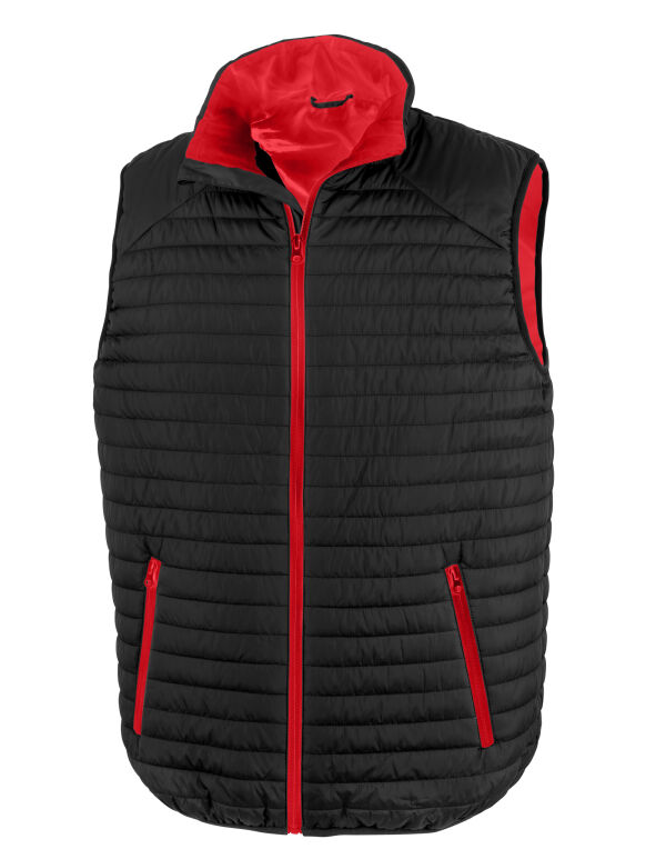 R239X Result Recycled Thermoquilt Gilet Black/Red
