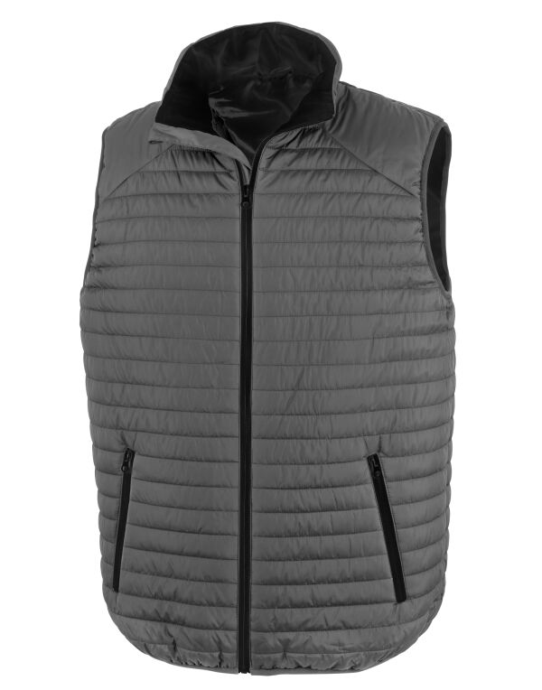 R239X Result Recycled Thermoquilt Gilet Grey/Black
