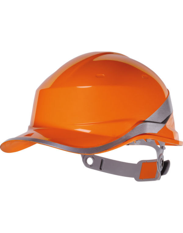 DIAMOND Delta Plus Hi-Vis Baseball Safety Helmet Orange