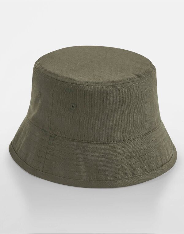B90N Beechfield Organic Cotton Bucket Hat Olive Green B90N Beechfield Organic Cotton Bucket Hat Olive Green