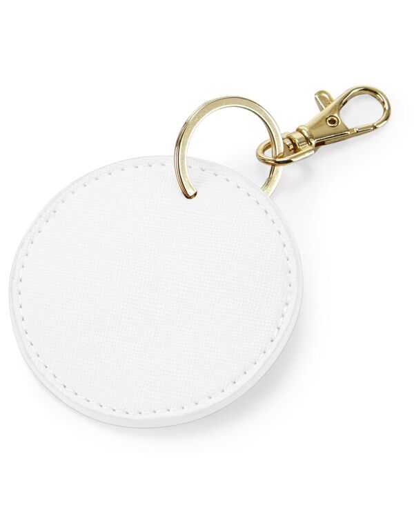 BG745 Bagbase Boutique Circular Key Clip Soft White