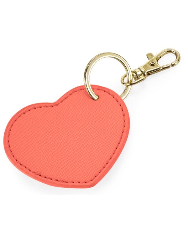 BG746 Bagbase Boutique Heart Key Clip Coral