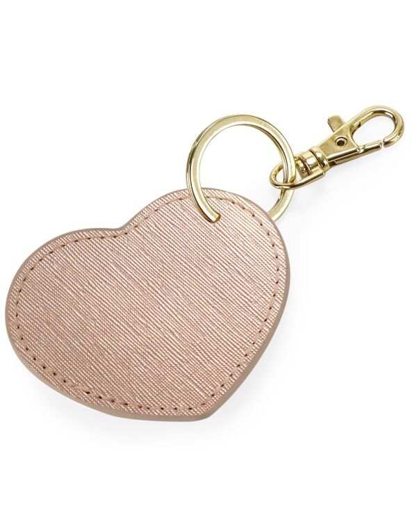 BG746 Bagbase Boutique Heart Key Clip Rose Gold