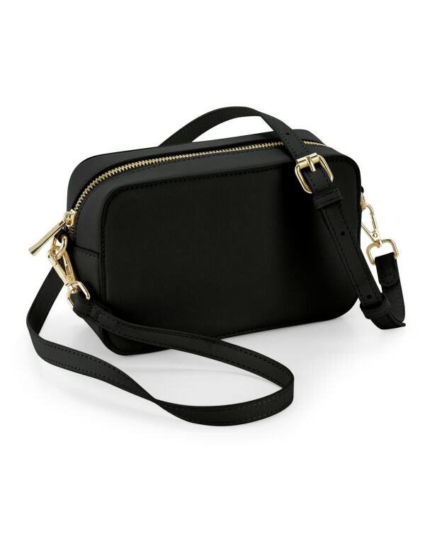 BG758 Black Boutique Structured Cross Body Bag BG758 Black Boutique Structured Cross Body Bag