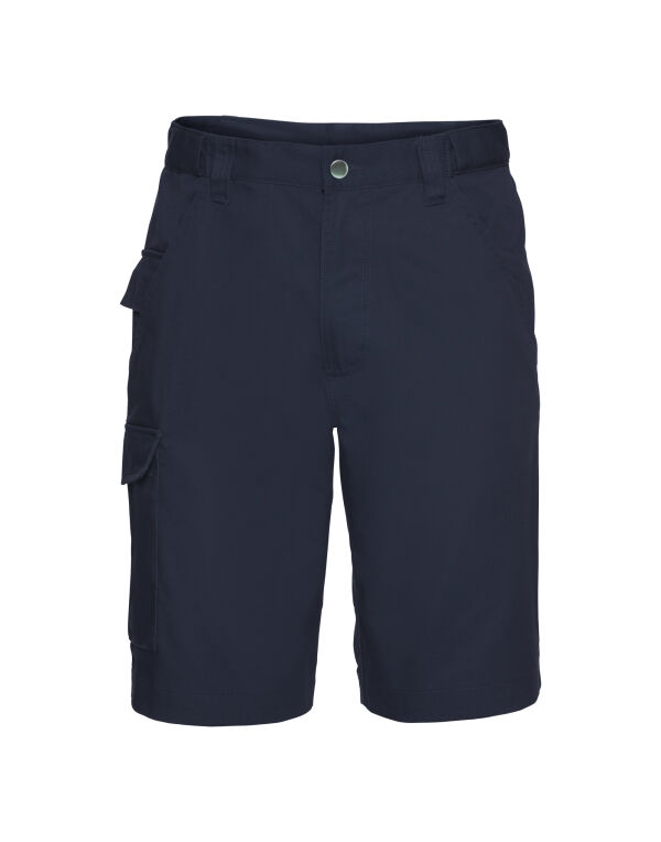 002M French Navy Polycotton Twill Shorts