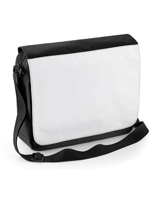 BG965 Black Sublimation Messenger Bag