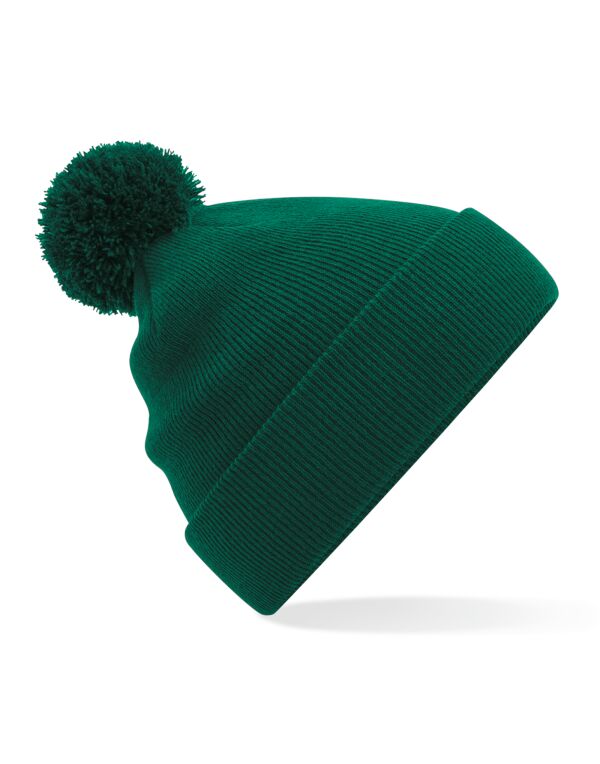 B426 Beechfield Original Pom Pom Beanie Bottle Green B426 Beechfield Original Pom Pom Beanie Bottle Green