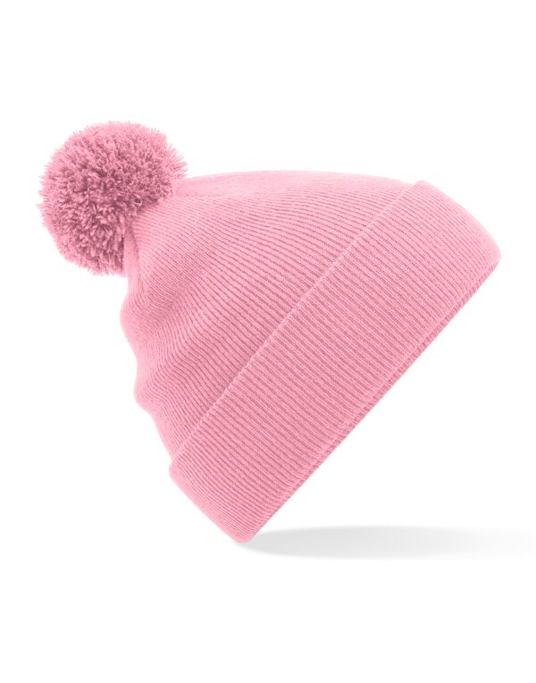 B426 Beechfield Original Pom Pom Beanie Dusky Pink B426 Beechfield Original Pom Pom Beanie Dusky Pink