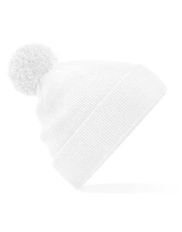 B426 Beechfield Original Pom Pom Beanie White B426 Beechfield Original Pom Pom Beanie White