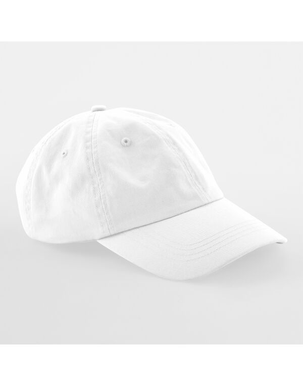B653 Beechfield Low Profile 6 Panel Dad Cap White B653 Beechfield Low Profile 6 Panel Dad Cap White