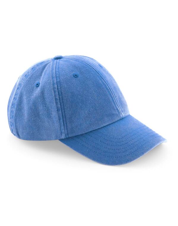 B655 Beechfield Low Profile Vintage Cap Vintage Cornflower