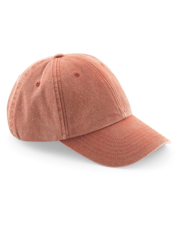 B655 Beechfield Low Profile Vintage Cap Vintage Orange
