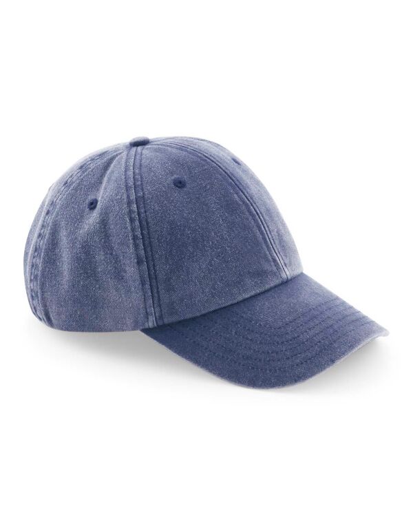 B655 Beechfield Low Profile Vintage Cap Vintage Denim